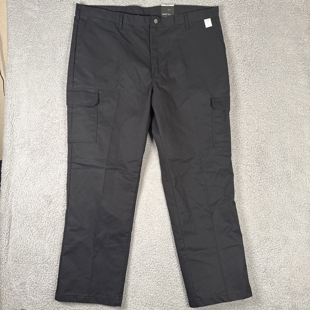 NEW DICKIES INDUSTRIAL CARGO PANTS MENS 44x32 Black LP600